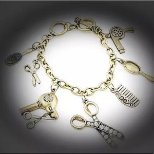 Hairstylist Chunky Scissor Shears Vintage Bracelet